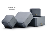Boîte-cadeau brillant de cuir de stratification, emballage fait sur commande de bijoux avec le logo