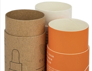 Le rond orange de papier Papier d'emballage de spécialité enferme dans une boîte l'ODM d'OEM disponible
