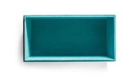 Grand boîte-cadeau de velours de rectangle exquis, boîte à bijoux de Blue Velvet