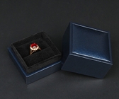 Flip Luxury Leather Jewellery Box supérieur avec l'insertion Matte Lamination de mousse