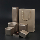 Flip Luxury Leather Jewellery Box supérieur avec l'insertion Matte Lamination de mousse