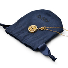 Taille épaisse bleue royale HY du sac 15x20cm de cadeau de collier de tissu