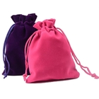 Les poches de cadeau de poche de velours de cordon de sacs de cordon de velours adaptent la poche aux besoins du client de cordon de tissus de grande taille