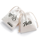Le cadeau de cordon de tissu met en sac les sacs de empaquetage de Logo Natural Cotton Canvas Drawstring de poche de bijoux faits sur commande de cadeau