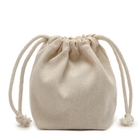 Le cadeau épais de cordon de tissu met en sac le sac fait sur commande de bijoux de sac de ceinture de poche de Logo Heavy Cotton Canvas Drawstring