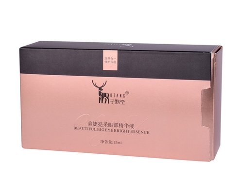 Caisse d'emballage de papier de couleur de tiroir de glissière avec l'emballage d'Eva Inlay Cosmetic Gift Box