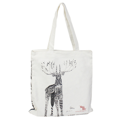 100gsm toile Tote Shopping Bags Waterproof Beach réutilisable Tote With Zipper