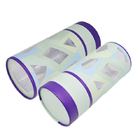 Caisse ronde de tube de brosse de maquillage de stratification de papier de boîte brillante de cylindre