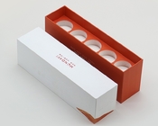 Emballage fait sur commande fait main de boîte à thé de caisse d'emballage de cadeau de certificat de GV