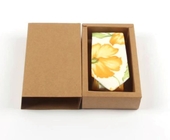 Boîte de tiroir de papier d'emballage de boîte de rangement du lien des hommes biodégradables d'Eco