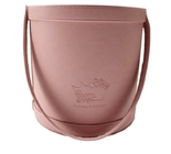 Boîte-cadeau de rond de Logo Pink Leather Gift Box de feuille d'or pour des fleurs