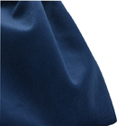 poche bleu-foncé de cadeau de velours de sac de cadeau de cordon de tissu de 10x15cm avec le motif de ruban