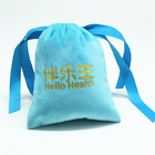 sac personnalisé en gros à tissu de tissu de sac de bijoux de cadeau de couleur multi de sac de cadeau de cordon de tissu de 7x9cm