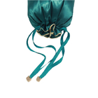 Le cadeau mou lisse de luxe personnalisable de cordon de tissu de paquet d'extension de cheveux de perruque met en sac le sac de poussière en soie