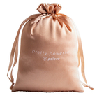 Le cadeau adapté aux besoins du client de cordon de tissu met en sac le sac en soie d'emballage de cadeau de satin de Glosssy pour des sous-vêtements de boucle d'oreille de bijoux de vêtements