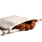 Sacs qui respecte l'environnement de cadeau de cordon de tissu de sac de poche de cordon de toile de coton de taille adaptés aux besoins du client par nature faite sur commande