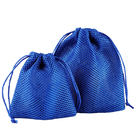 Le polyester s'assemblant le cadeau de cordon de tissu met en sac 25x30cm adaptés aux besoins du client