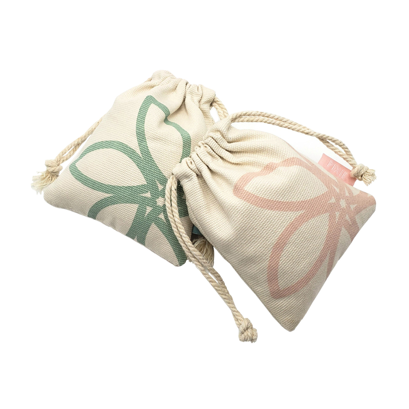 Sacs organiques faits sur commande de cadeau de cordon de tissu de sacs de cordon de coton de sac de ficelle de toile de calicot de mousseline petits
