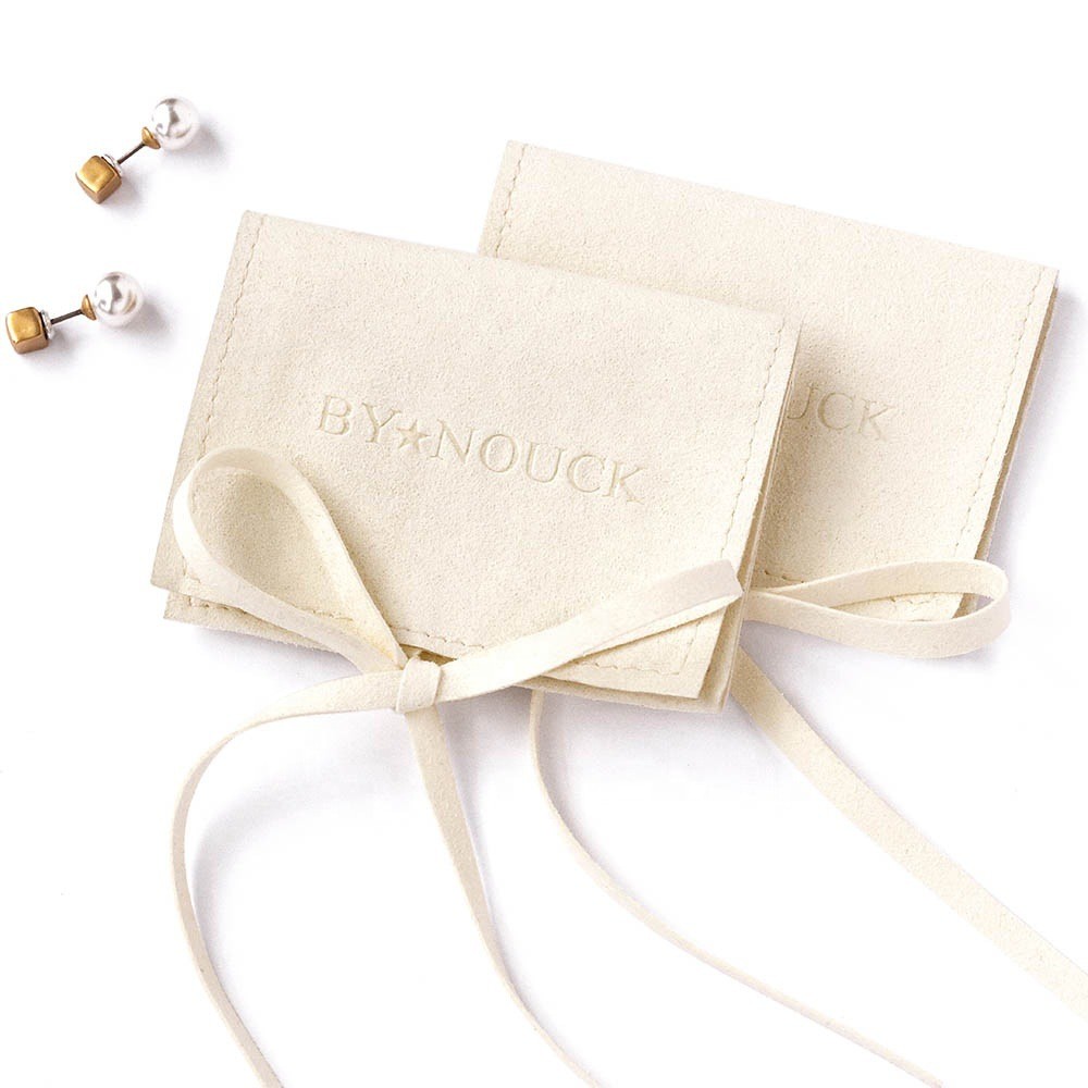 Le sac de Mini Suede Jewelry Pouches Envelope de couleur d'échantillon imperméabilisent avec l'aileron