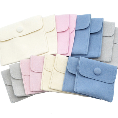 Le cadeau de cordon de tissu de Microfiber met en sac le suède d'enveloppe charme l'emballage