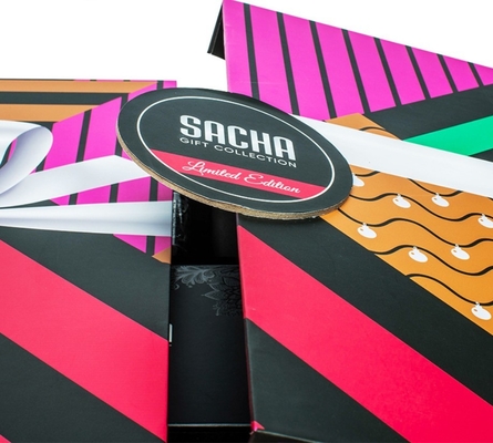 Emballage de carton de rectangle des boîte-cadeau 600gsm de maquillage de soins de la peau de papier de CMYK