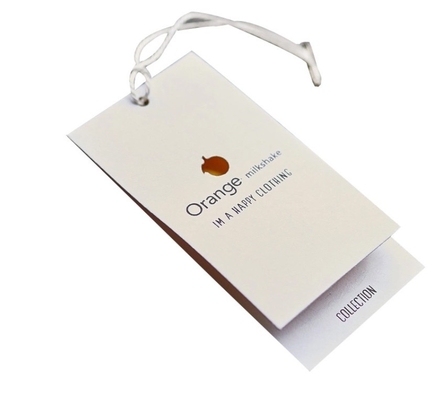 impression de papier fluorescente de 400gsm Hang Tag With Normal Ink